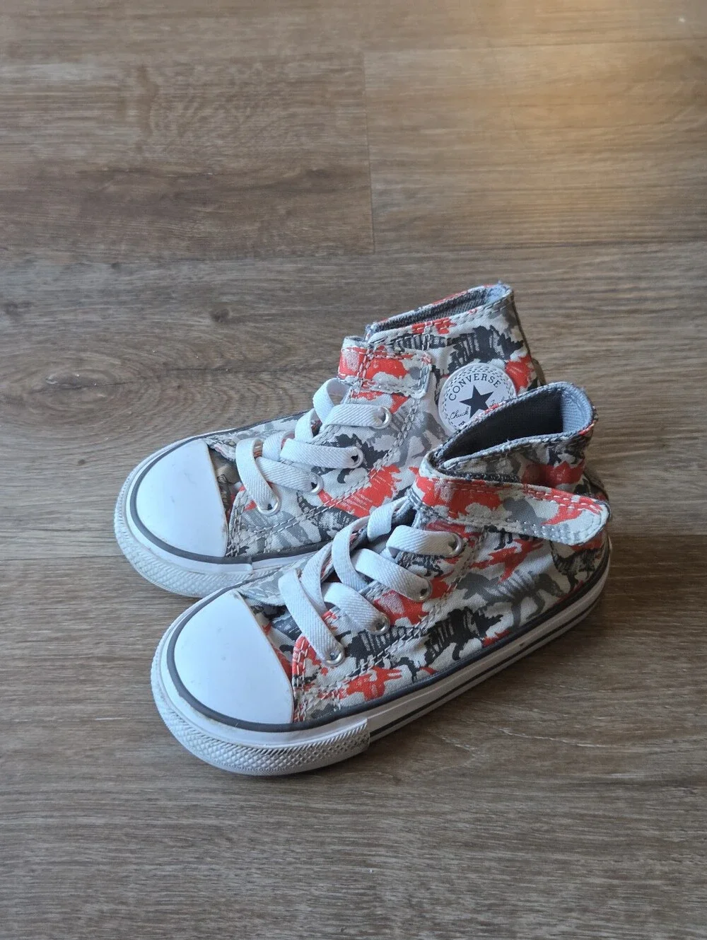 Converse Chuck Taylor All-Star 1V Dino Haze Toddler Child High Top Shoes size 8